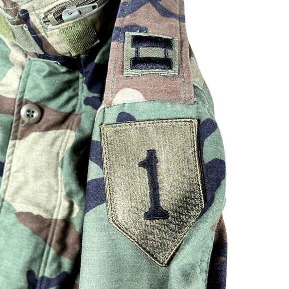 Vintage 90s Military US Army Camo Cold Weather Field Coat Size Small - Picture 7 of 9